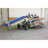 Récolteuse de légumes 8450 electro - Ortomec SRL - largeur de la tête de récolte 130 à 180 cm - double essieu directeur et batteries 24V_1