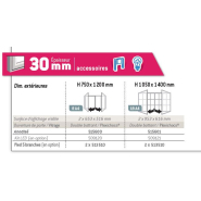 Vitrines « Référence » - double battant - cadre aluminium anodisé argent - vitrage Plexichocs® 4 mm - format 8 ou 18 A4_1