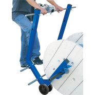 Chariot-dérouleur ST1 - démontable, centreurs en aluminium et axe en acier - pour touret jusqu'à 300 kg_1