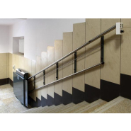 Plateforme oblique pour fauteuil roulant, pour escaliers courbes - charge jusqu'à 300 kg  - Vimec V65_1