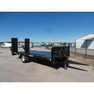 Remorque agricole robuste avec châssis renforcé en IPE et UPN