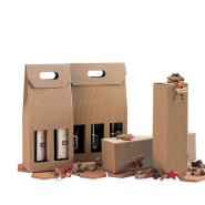 Boîte Magnum en carton micro-cannelure 11,5x11,5x39,5cm - par 10 - écru - montage facile_1
