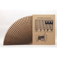 Filtre durable en carton pour cabine à flux d'air horizontal ou vertical
