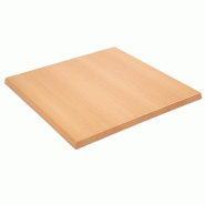 Plateau de table carré effet hêtre 600mm | Bolero - GG634_1