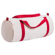 Sac de sport en 100% coton - anses colorées - 100 g/m² - couleur rouge_1