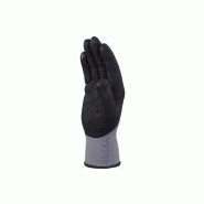 Gant tricot polyamide Spandex® VE729 - paume enduite nitrile/PU - jauge 15 - picots nitrile_1