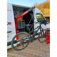 Potence de levage rotative pour véhicules utilitaires - capacité jusqu'à 300 kg - avec palan électrique_1