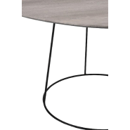 Table basse ovale OVAO en MDF naturel et métal noir - Design tendance_1