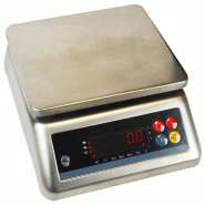 Balance commerciale avec double afficheur - 30 kg x 2 g - plateau inox 225 x 185 mm - tare et remise à zéro_1