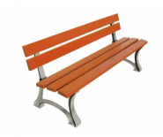 Banc Public City - Structure en acier zingué et lattes en bois - Hauteur assise 435 mm - Longueur 1800mm ou 2000mm - Capacité 4 places - Coloris selon nuancier RAL_1