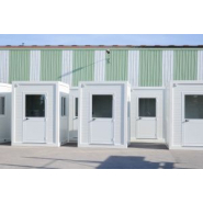 Guérite modulaire avec porte pour contrôle de passage routier - structure acier monobloc - double protection anti-corrosion_1