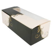 Boîte pâtissière à fenêtre Baroque 26x11x8cm - par 300_1