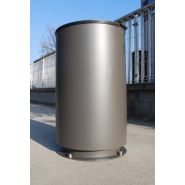 Cendrier poubelle - Frepat Urban Equipment - acier Corten ou galvanisé - Ø 195 mm - finition oxydée ou thermolaquée_1