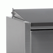 Vitrine réfrigérée GN1/4 GVC33-120 S/S Inox L1200mm 33586 TEFCOLD_1