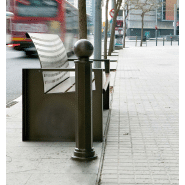 Borne fixe en acier Via Trajana - H202H - traitement Ferrus anticorrosion_1