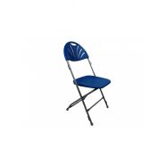 Erica M2 - Chaise pliante attachable en plastique pour extérieur et terrasse - gris/bleu - Vif Furniture_1