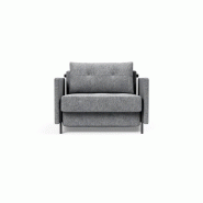 Fauteuil design convertible INNOVATION LIVING - Sofabed Cubed 02 Arms Twist Granite - Lit 200x90cm_1