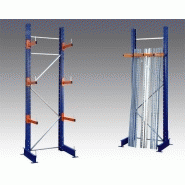 Cantilever léger à échelles contreventées pour stockage de charges longues et légères_1