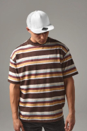 Casquette Rapper 5 panneaux - Réf: B610 - Beechfield, 100% coton Twill, visière plate ajustable Snapback_1