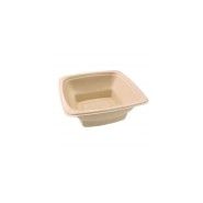 Saladier carré biodégradable en bagasse - Sabert - 18 cm - 750 ml - par 75 - NN03060024_1