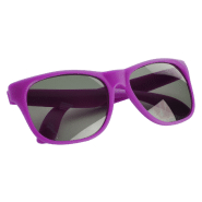 Lunettes de soleil en plastique - protection UV400 - couleur fuchsia - 20g_1