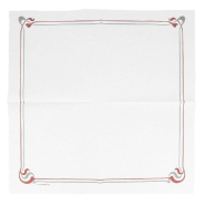Serviette intissé blanc motif Maxim bordeaux/gris 40x40cm - par 700_1