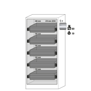 Armoire de sécurité Q-PEGASUS-90 - modèle Q90.195.090.WDAC - Réf 30042-046-33632 - Type 90 - Stockage de substances inflammables_1