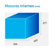 Casiers intelligents pour agences de transport ou  gestion de colis légèrement plus grands - réf Porte H40_2