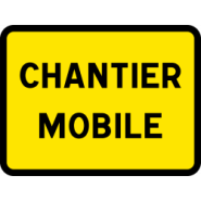 Panneau indication temporaire chantier mobile KC1CM_1