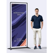 Stand noir hd 85 x 200 cm - Aerostand 085_1