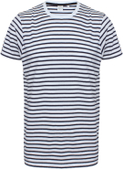 T-shirt rayé unisexe - Skinni Fit - Réf : SFM202 - 100% coton, style décontracté_1