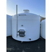 2 cuves Rousseau en composite 150 hl d'occasion - blanches à fond plat avec accessoires_1