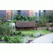 Banc public Bergen 02.015SC - 180cm - acier inoxydable ou acier au carbone - bois tendre, dur ou exotique_1