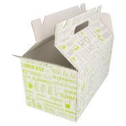 Boite menu poignée Parole carton 24.5x13.5x12cm - par 100_1