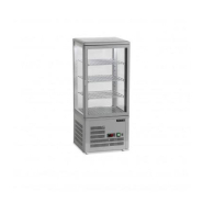 Comptoir réfrigéré porte vitrée , pour chr, traiteurs, boulangeries, pâtisseries et chocolateries -réf. Upd80 black / grey tefcold_1