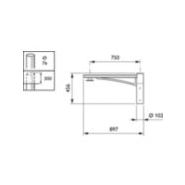Crosse ClassicStreet - JGB794 MBP-S 750 76 BK - Philips Éclairage - 750 mm - couleur noire_1