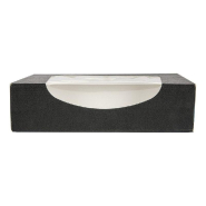 Boite snacking à fenêtre The Pack carton nano micro 17,5x12x4,5cm noir - par 400_1