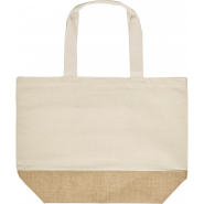Sac Bi-Matière - Sydney - Sac coton 220grs/jute T bottom poche interieure - SYDNE001_1