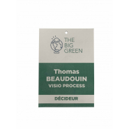 Badge papier pierre recyclé et recyclable - Reference : ECO-MINERAL_1