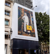 Habillage d'échafaudage de chantier avec toile imprimée sur mesure - Neosign - Communication grand format_1