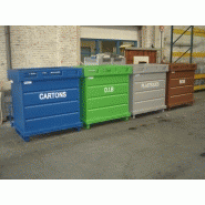 Benne à fond ouvrant (BAFO) - 2000 litres - Fabrication française - Finition laquée et nombreuses options_1