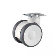 Roulette pour meuble pivotante, à platine_1