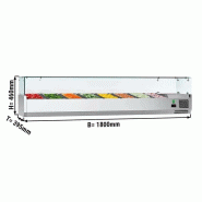 Vitrine à ingrédients réfrigérée avec pare-haleine - 8 x GN 1/3_1