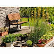 Banc de jardin flamingo bois d'eucalyptus – MTF – 2 places – 2nab2156_1