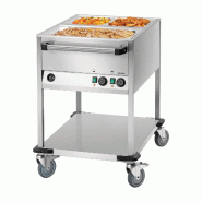 Chariot bain-marie WB2110 - 2 x GN 1/1 - Avec robinet de vidange | Bartscher_1