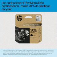 HP 308e Cartouche dencre authentique Noir EvoMore_1