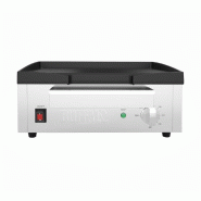Plancha électrique lisse en FONTE - L 430 mm | Buffalo - CU966_1