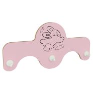 Porte-manteau Lapin pour 3 enfants - Réf. V.PDM3 - Dimensions L616mm x H355mm x P61mm