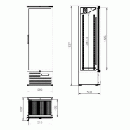 Réfrigérateur de bar haute mvc-458 l900 7526.0305 COMBISTEEL_1