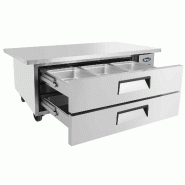 Soubassement réfrigéré positif tropicalisé 2 tiroirs L 1323 mm Atosa_1